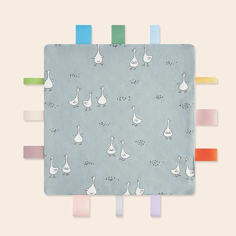 منشفة تسنين الأطفال بنقشة البط القطنية الناعمة للاستخدام المنزلي والخارجي - Image 3